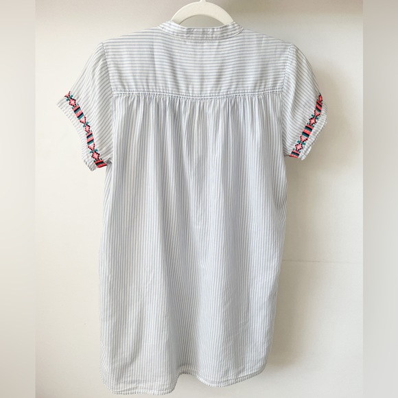 J CREW Striped Embroidered Tunic - Picture 5 of 5
